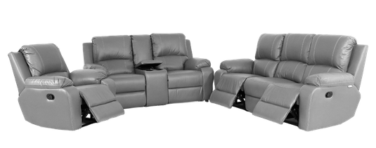 Athena seven-piece suite in grey