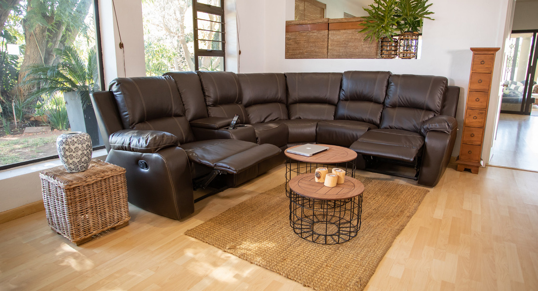 Athena six-piece two-action corner suite