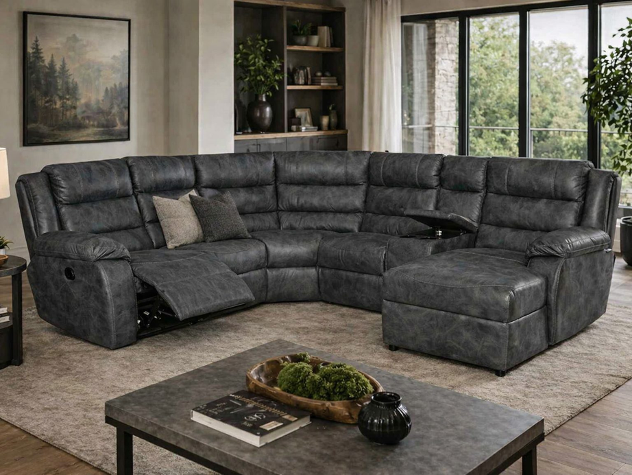 Mayfair six-piece one-action corner suite