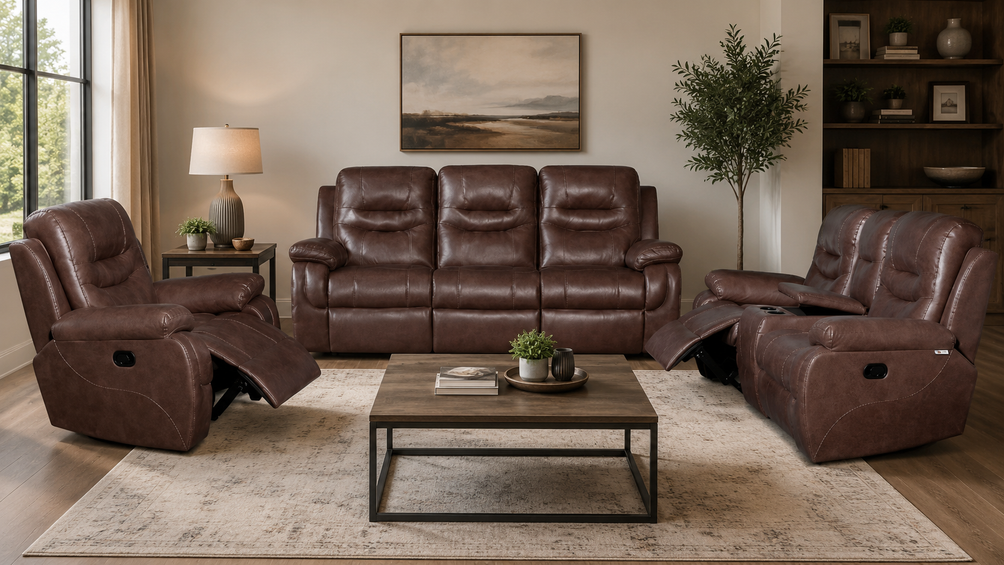 Savoy 321 three-action suite with console