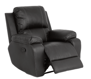 Single recliner in black