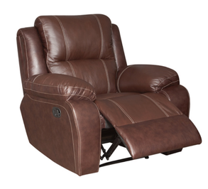 Single recliner in brown
