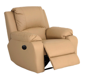 Single recliner in tan
